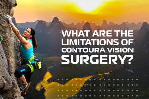 Limitations of Contoura Vision infographic outlining considerations for patients