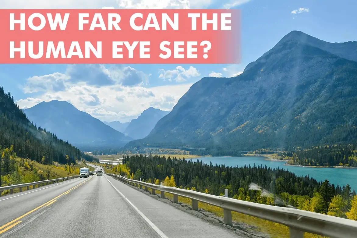 How far can the human eye see?